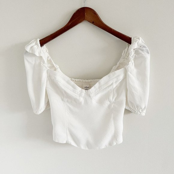 Aritzia Tops Aritzia Wilfred Novella Cap Sleeve Crop Blouse Top Xs
